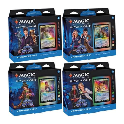 Magic: The Gathering Universes Beyond: Doctor Who Commander Deck - Set of Four