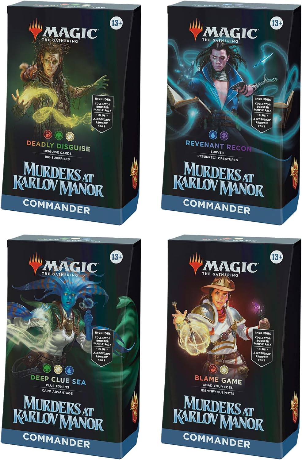 Magic: The Gathering Murders at Karlov Manor Commander Deck Bundle