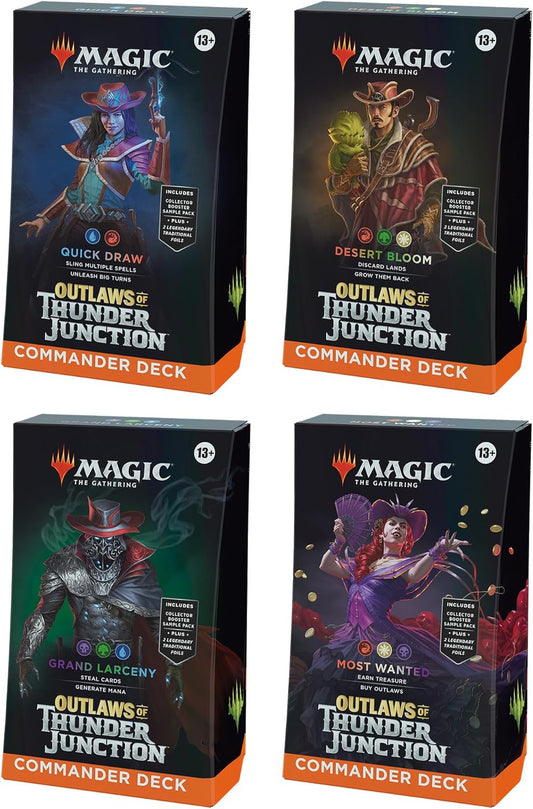 Magic: The Gathering Outlaws of Thunder Junction Commander Deck Bundle