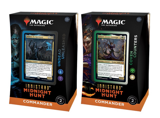 Magic: The Gathering Innistrad Midnight Hunt Commander Deck Set of 2