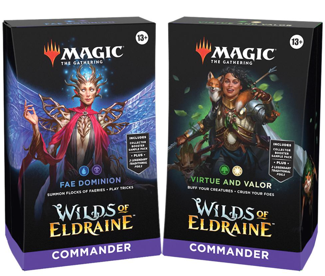 Magic: The Gathering Wilds of Eldraine Commander Deck Bundle