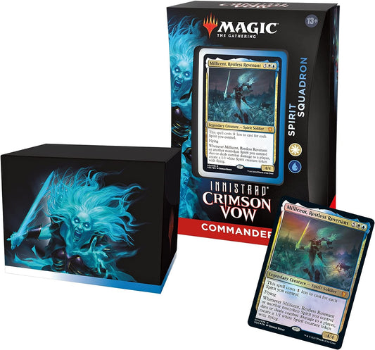 Magic: The Gathering Innistrad Crimson Vow Commander Deck – Spirit Squadron (White-Blue)