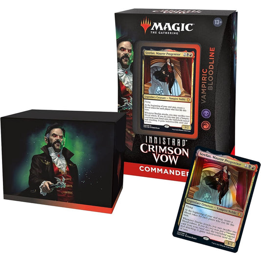 Magic: The Gathering Innistrad Crimson Vow Commander Deck – Vampiric Bloodline (Black-Red)