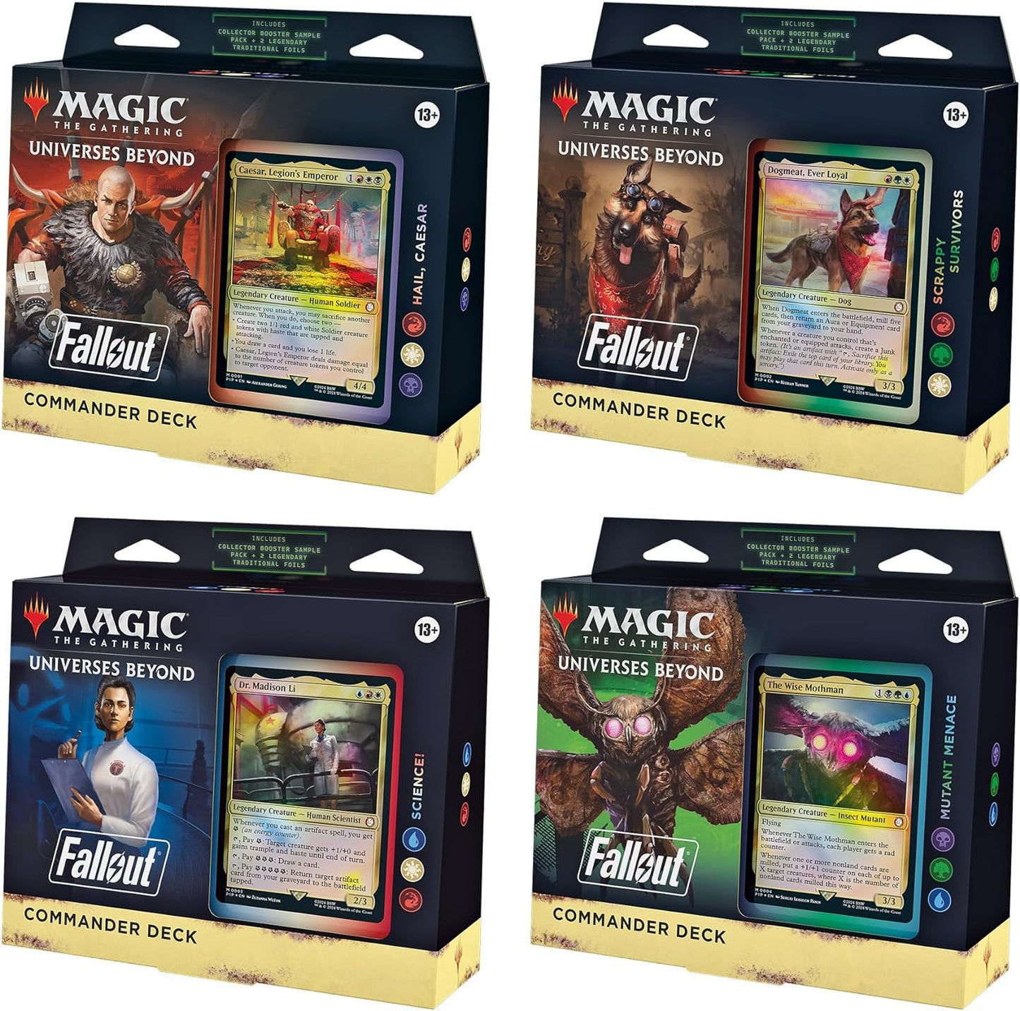 Magic: The Gathering Universes Beyond: Fallout Commander Deck - Set of Four