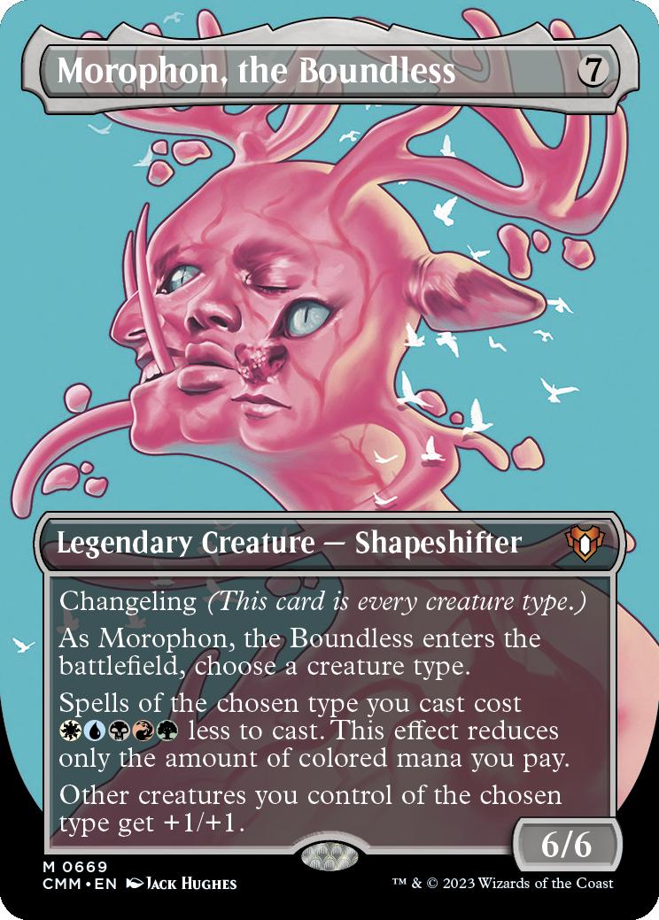 Commander Masters Variants: Morophon, the Boundless (Borderless Non Foil)