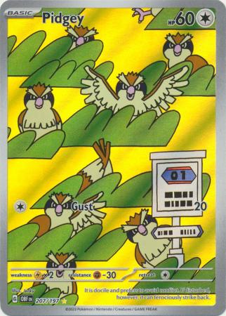 Pidgey - 207/197 - Illustration Rare