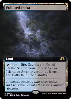 Modern Horizons 3 Variants: Polluted Delta (0465 - Extended Art Non Foil)