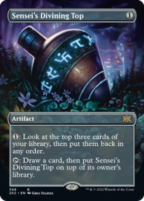 Double Masters 2022 Variants: Sensei's Divining Top (Borderless Non Foil)