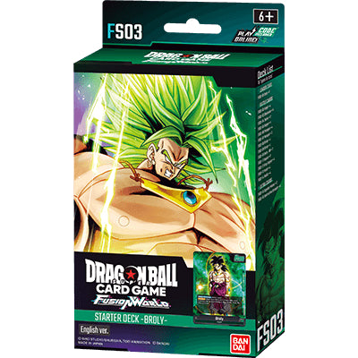 Dragon Ball Card Game Fusion World Broly Starter Deck [FS-03]