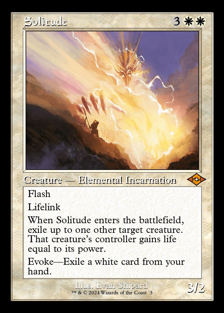 Modern Horizons 2 Variants: Solitude (0003 - MH3 Retro Frame)