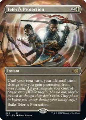 Double Masters 2022 Variants: Teferi's Protection (Borderless Foil)