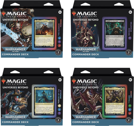 Magic: The Gathering Universes Beyond: Warhammer 40,000 Commander Deck Set of 4