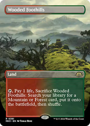 Modern Horizons 3 Variants: Wooded Foothills (0361 - Borderless Non Foil)